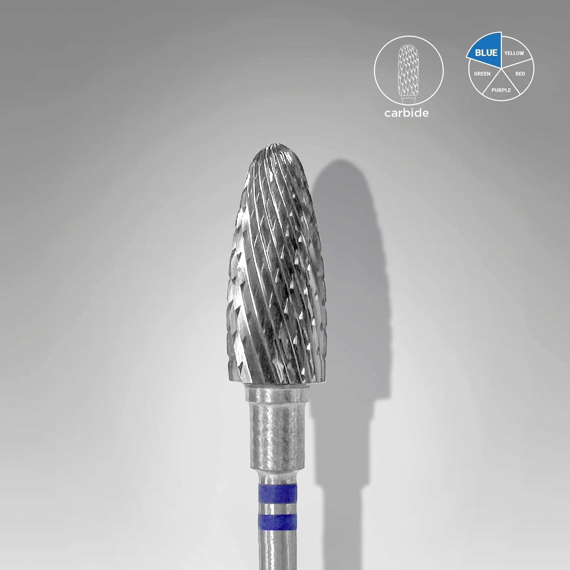 Carbide Nail Drill Bit For Left-Handed Users Corn Blue EXPERT Head Diameter 6 Mm / Working Part 14 Mm image 0